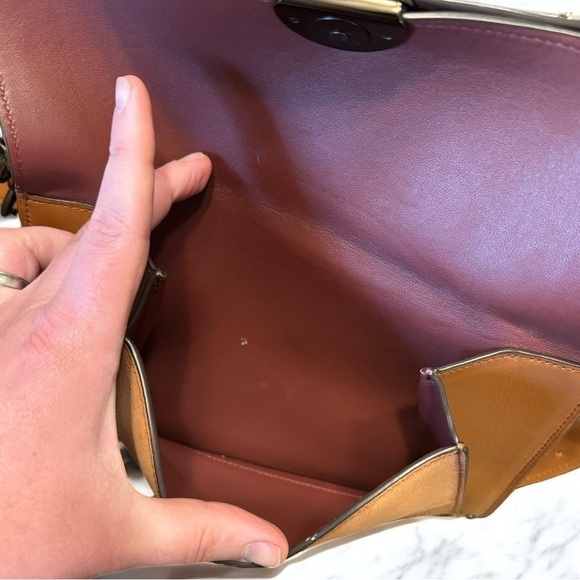 Coach Tan Leather Shoulder Bag - Picture 10 of 16